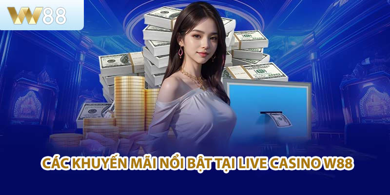 Các khuyến mãi hấp dẫn nổi bật tại Live Casino W88